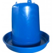 Поилка бункерная для птиц Синяя (6 литров)